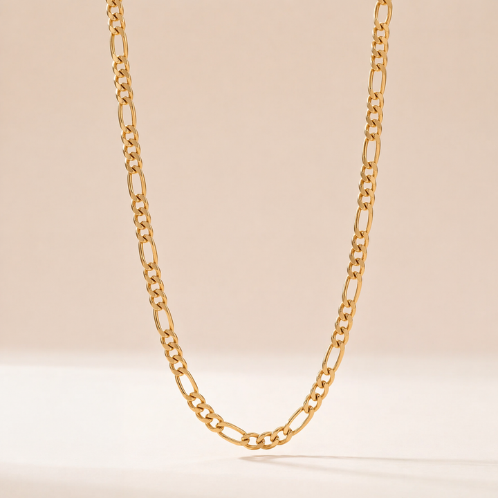 Chain Link Necklace •  Figaro