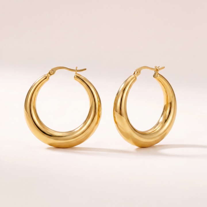 Hoop Earrings • Bold Dome